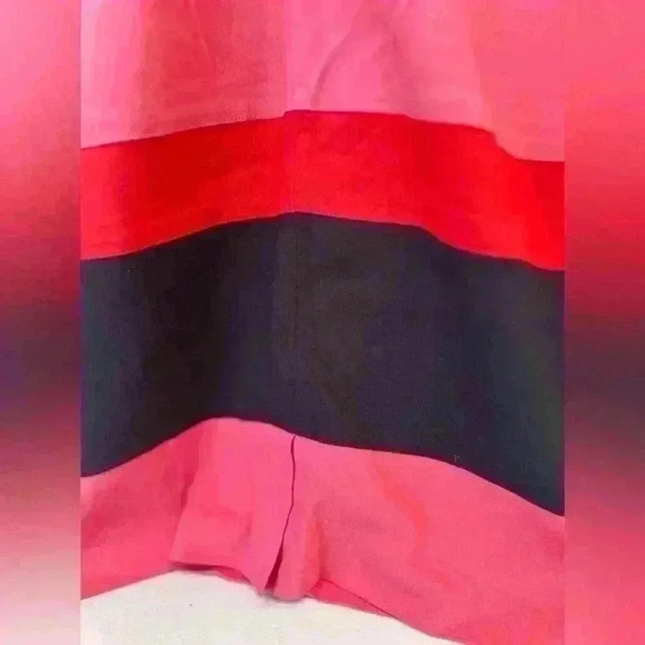 XOXO Colorblock Dress Orange Pink Sheer Panels Stretch Size M - Picture 8 of 15